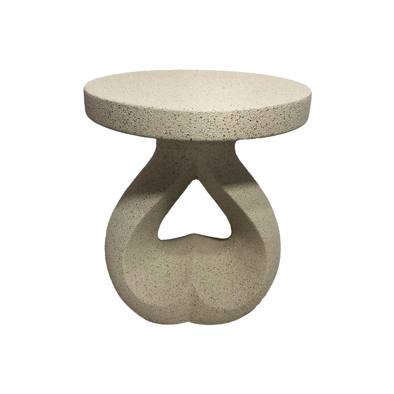 Side table Belena pakoworld ecru MGO D38.5x45.5cm