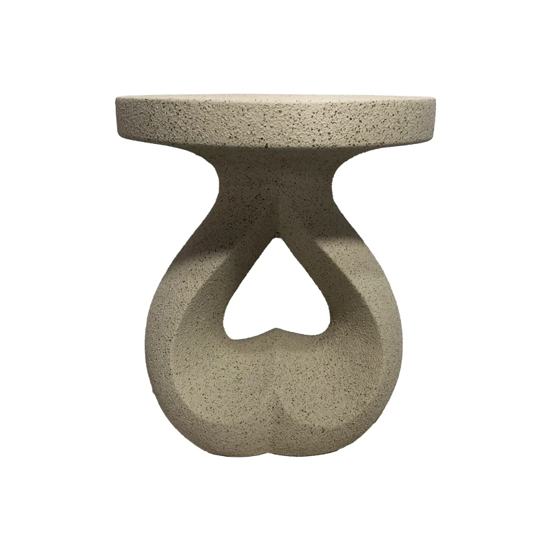 Side table Belena pakoworld ecru MGO D38.5x45.5cm