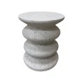 Side table Bellon pakoworld white MGO D40x46cm