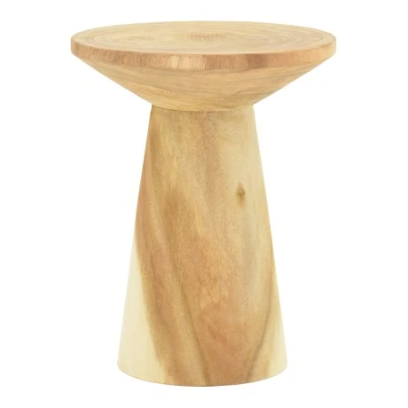 Cialo pakoworld suar wood side table in natural shade D40x50cm