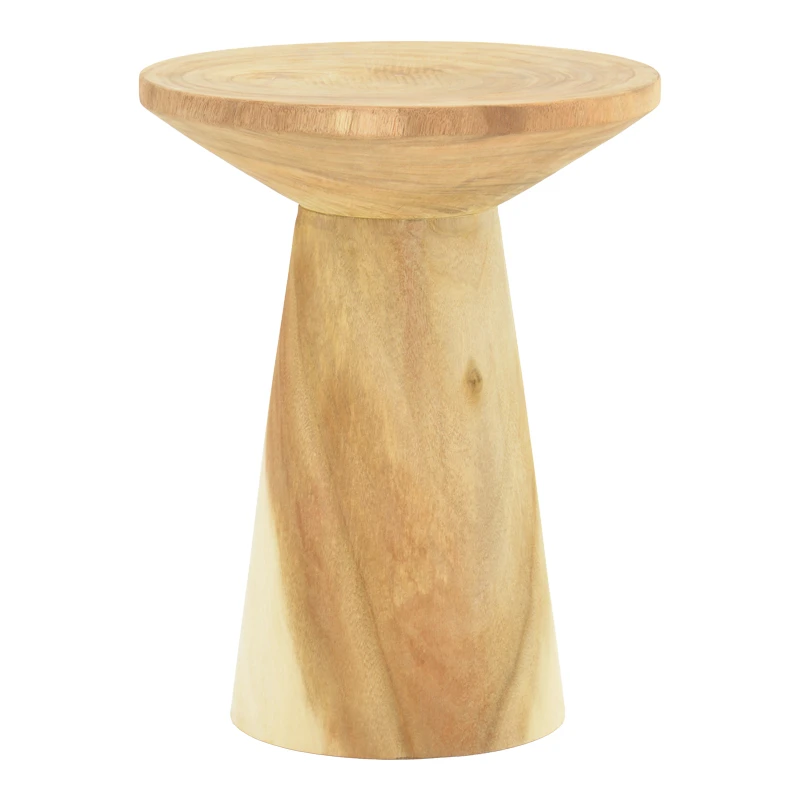 Cialo pakoworld suar wood side table in natural shade D40x50cm
