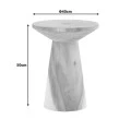 Cialo pakoworld suar wood side table in natural shade D40x50cm