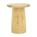 Side table Cortney pakoworld suar wood in natural shade D40x50cm