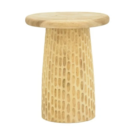 Side table Cortney pakoworld suar wood in natural shade D40x50cm