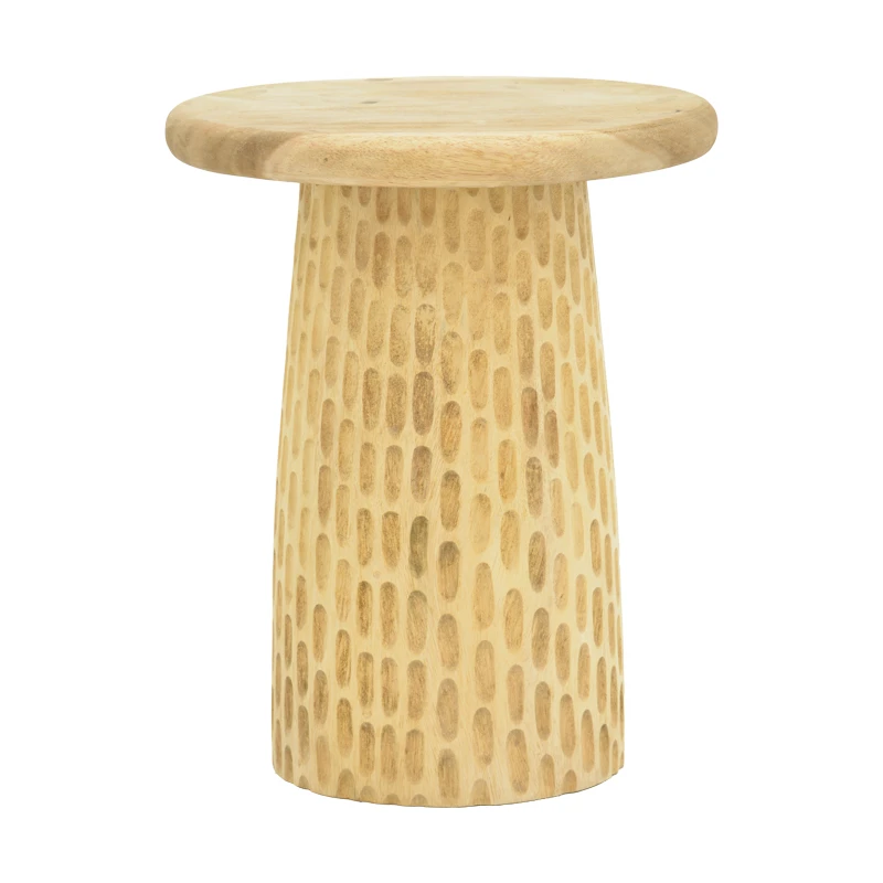 Side table Cortney pakoworld suar wood in natural shade D40x50cm