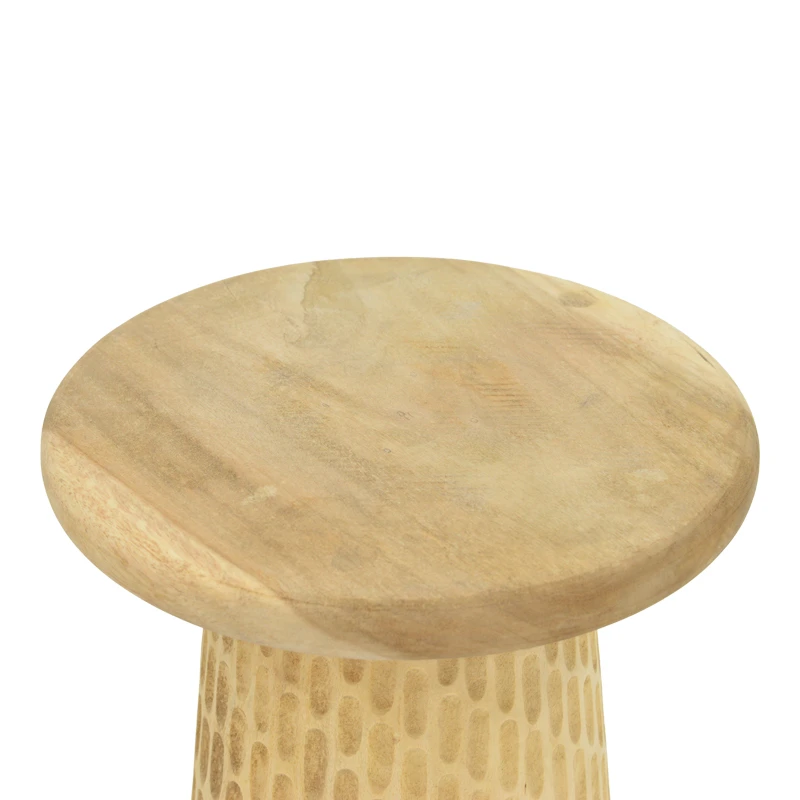 Side table Cortney pakoworld suar wood in natural shade D40x50cm