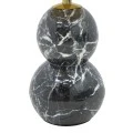 Side table Dearest Inart marble black-gold metal D41x57cm