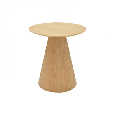 Βοηθητικό τραπέζι Donda pakoworld mdf-μέταλλο sonoma Φ45x46εκ