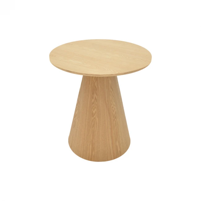 Βοηθητικό τραπέζι Donda pakoworld mdf-μέταλλο sonoma Φ45x46εκ