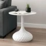 Coffee table Fabron Inart white sintered stone D50x52cm