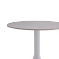 Coffee table Fabron Inart white sintered stone D50x52cm