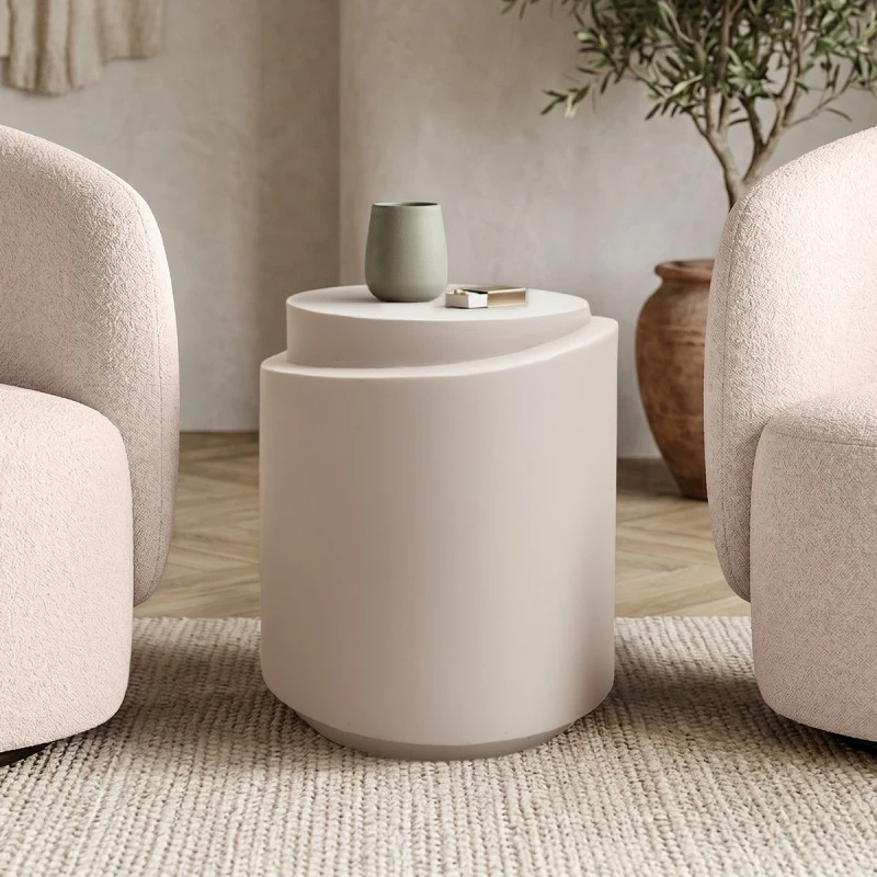 Fortox pakoworld MGO cappuccino side table D40x49.5cm