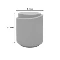 Fortox pakoworld MGO cappuccino side table D40x49.5cm