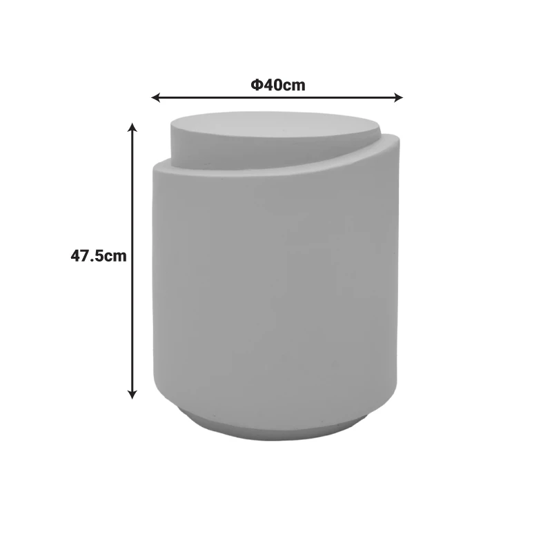 Fortox pakoworld MGO cappuccino side table D40x49.5cm