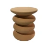 Βοηθητικό τραπέζι Jonne pakoworld MGO terracotta Φ40x46εκ