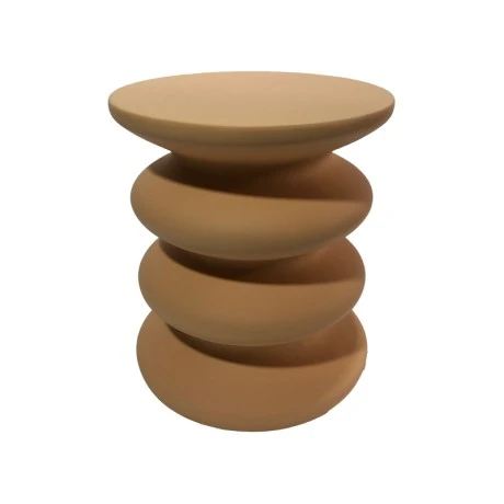Side table Jonne pakoworld terracotta MGO D40x46cm