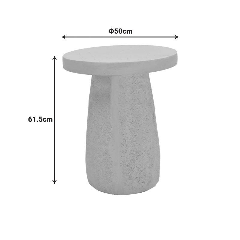 Morena pakoworld MGO cream side table D50x61.5cm