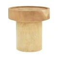 Side table Orbina pakoworld suar wood in natural shade D50x50cm