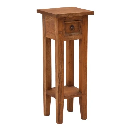 Side table Orkney pakoworld mindi wood in natural color 25x25x67cm