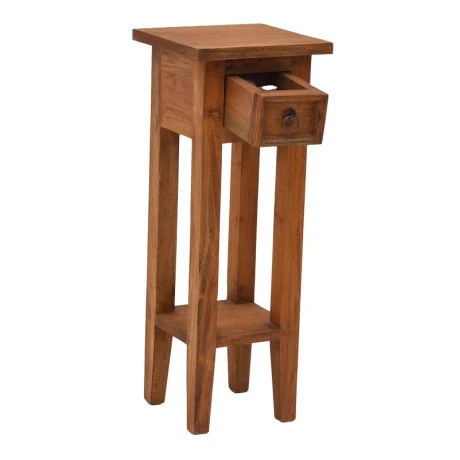 Side table Orkney pakoworld mindi wood in natural color 25x25x67cm