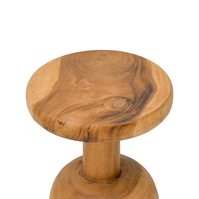 Side table Queno pakoworld suar wood in natural color D30x45cm
