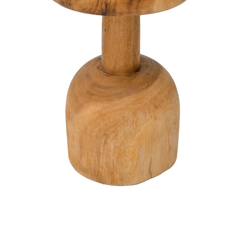Side table Queno pakoworld suar wood in natural color D30x45cm