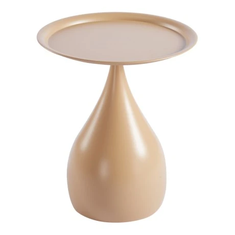Samino pakoworld metal side table in cappuccino shade D39x46cm