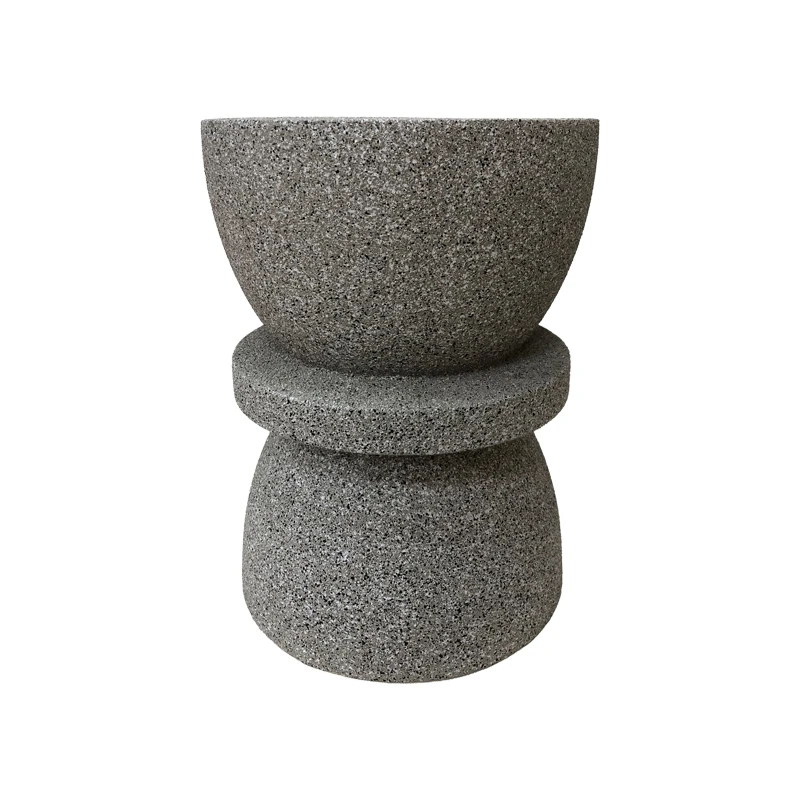Side table Sezano pakoworld grey MGO D34x45cm