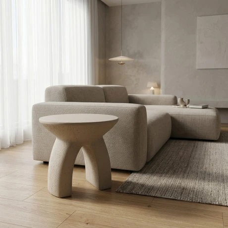 Siale pakoworld MGO mocha side table D40x37cm