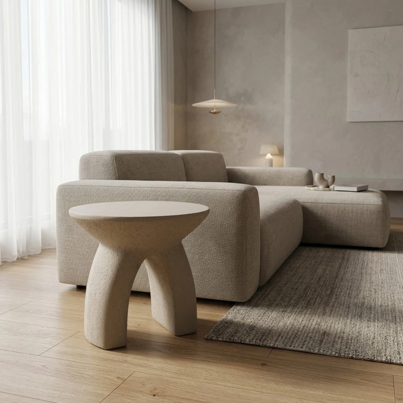 Siale pakoworld MGO mocha side table D40x37cm
