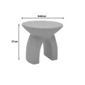 Siale pakoworld MGO mocha side table D40x37cm