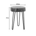 Tripp pakoworld side table, solid acacia wood in a natural shade with black metal legs 32x30x47cm