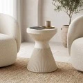 Vartio pakoworld MGO cream side table D49x66cm
