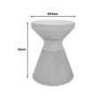 Vartio pakoworld MGO cream side table D49x66cm