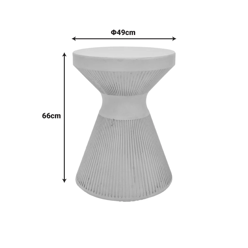 Vartio pakoworld MGO cream side table D49x66cm