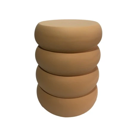 Βοηθητικό τραπέζι Venezia pakoworld MGO  terracotta Φ35x46εκ