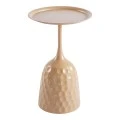 Side table Waini pakoworld metal in cappuccino shade D39x60cm