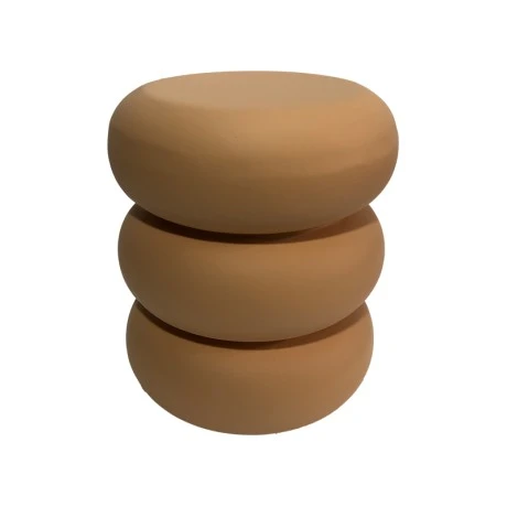 Side table Zoubi pakoworld  terracotta MGO D35x43cm