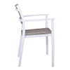 AKRON Armchair PP-UV White/Sand Beige