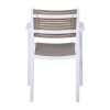 AKRON Armchair PP-UV White/Sand Beige