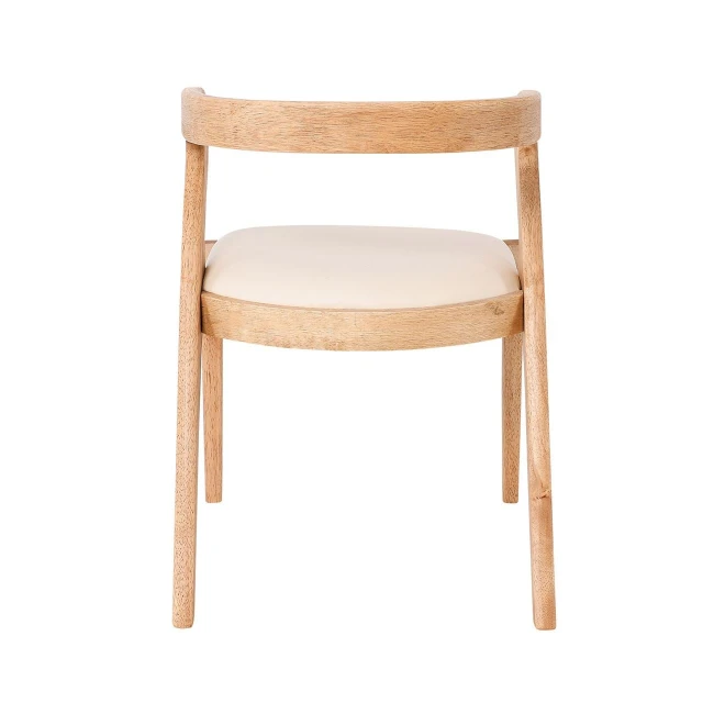 AVERY Chair Natural, Pu Cream