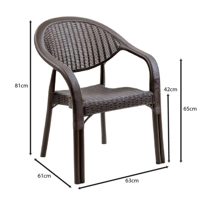 BAMBOO Pro Armchair PP-UV Brown