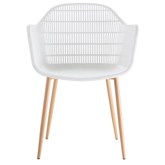 BERRY Armchair Metal Natural/PP-UV White
