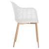 BERRY Armchair Metal Natural/PP-UV White