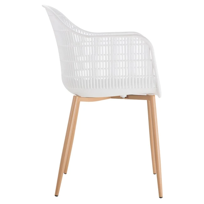 BERRY Armchair Metal Natural/PP-UV White