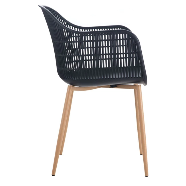 BERRY Armchair Metal Natural/PP-UV Black