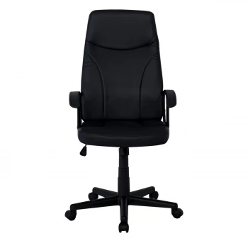 Manager armchair with Pu in black color 60x64x108/120cm.