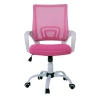 BF2101-S (with relax) Office Chair White Steel Base/Pink Mesh
