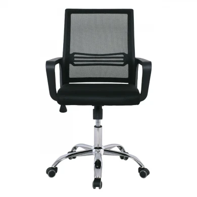 BF2110 Office Armchair Chromed Base/Mesh Black