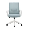 BF2965 Office Armchair White/Mesh Grey-Blue